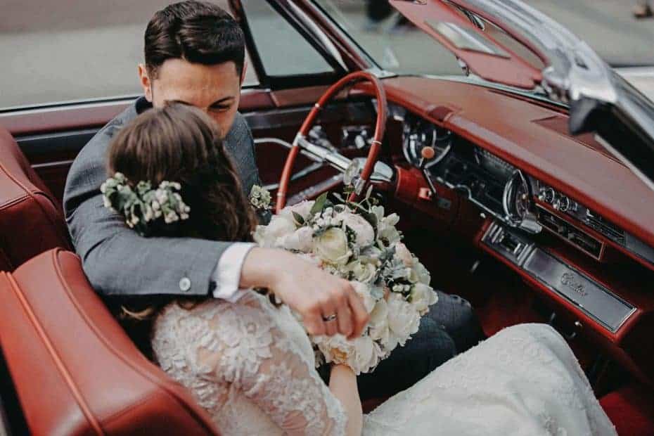 Getting Married, Groom wearing black ring