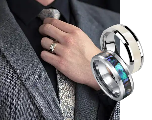 Men's Shell Rings